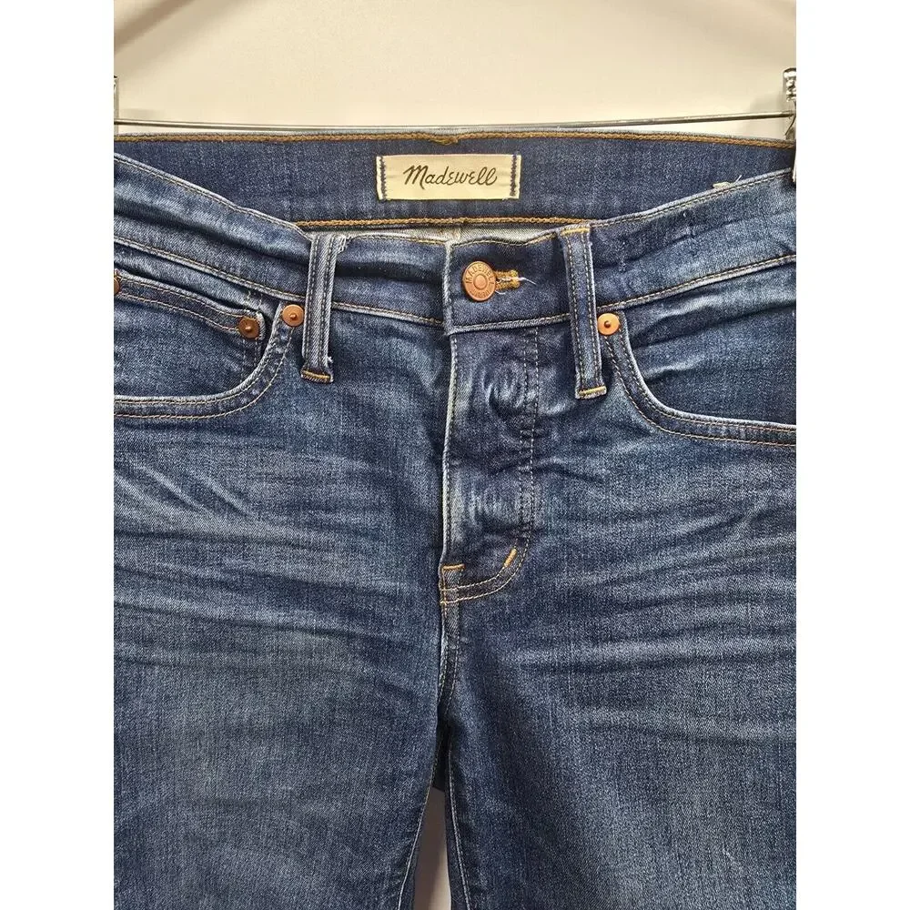 Madewell Jeans Women 26 Tall 26T Blue Skinny Dark Wash Stretch Capsule Timeless